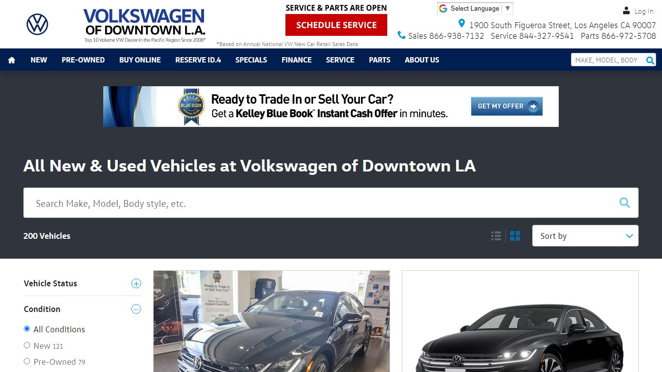All New & Used Vehicles at Volkswagen of Downtown LA | Volkswagen of ...