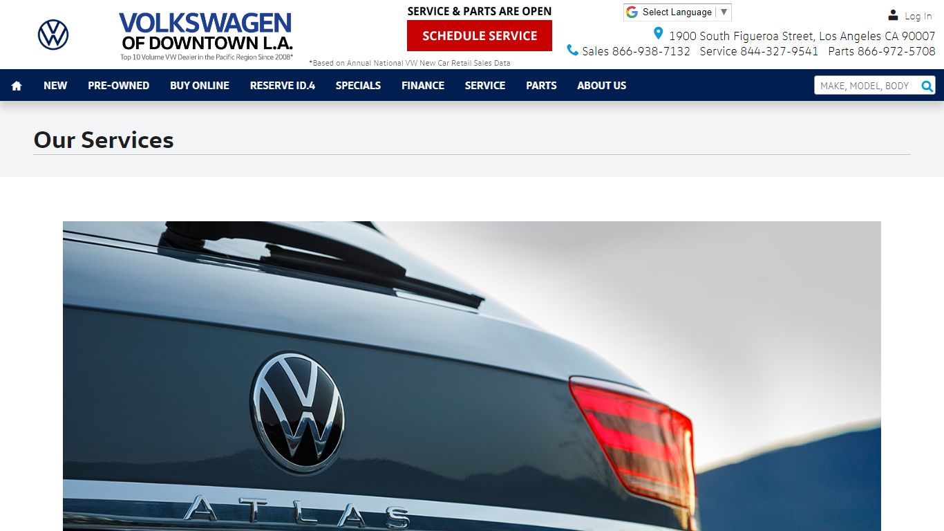Our Services | Volkswagen of Downtown L.A.